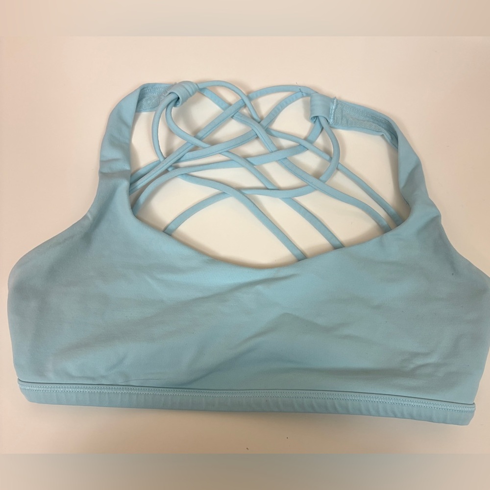 lululemon pastel blue sports bra